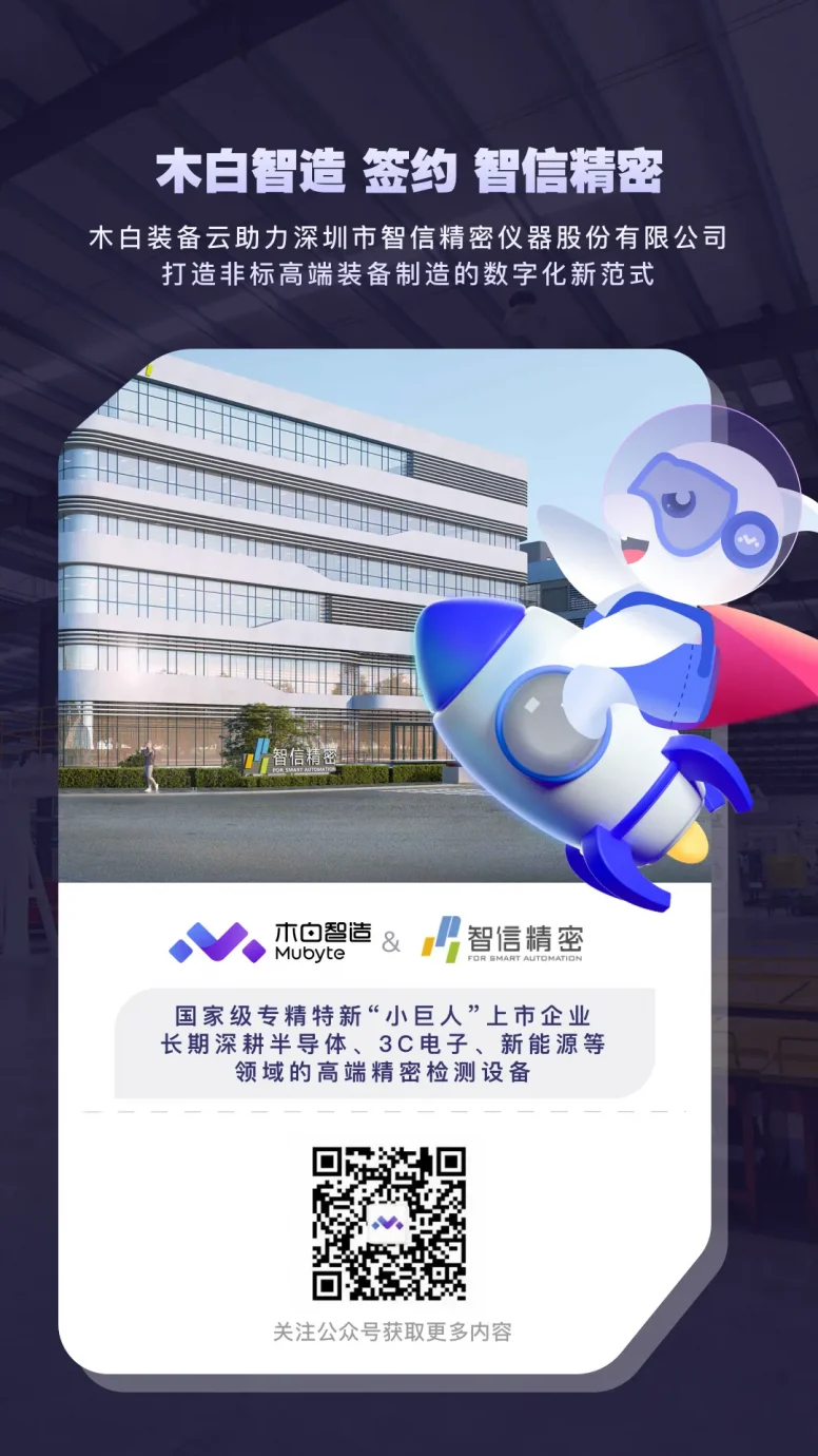 签约快讯 | 又一家精密检测设备上市公司选择木白装备云！